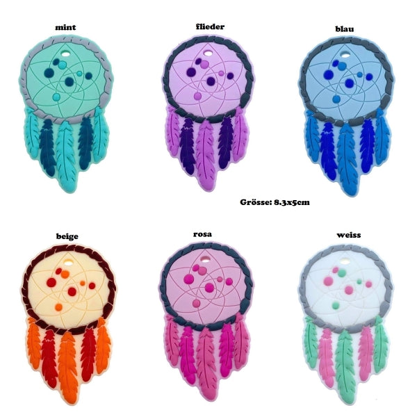 Anhänger mehrfarbig Dreamcatcher by Raheli1
