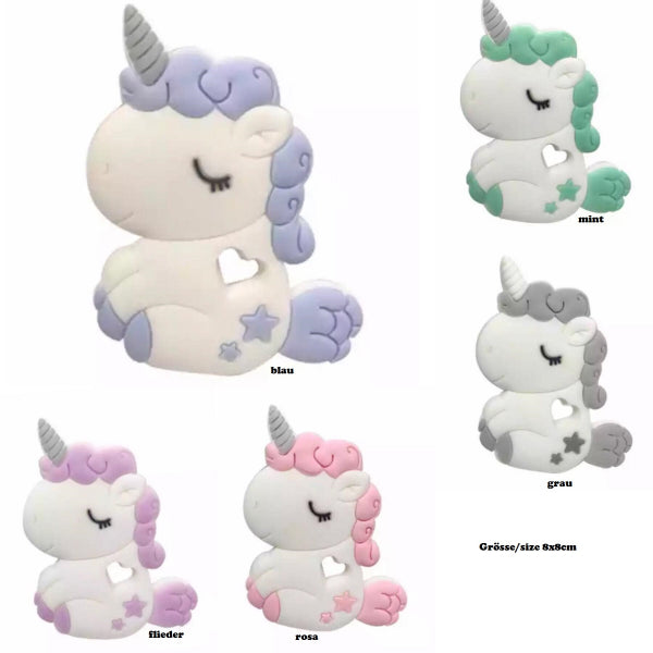 Anhänger mehrfarbig Einhorn Fluffy