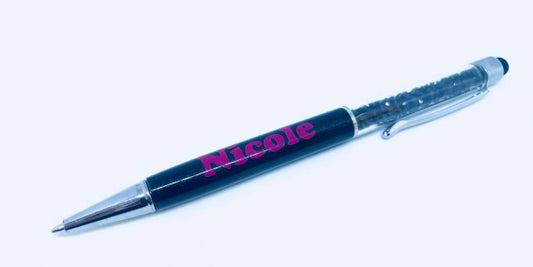 Glitzerkugelschreiber weiss