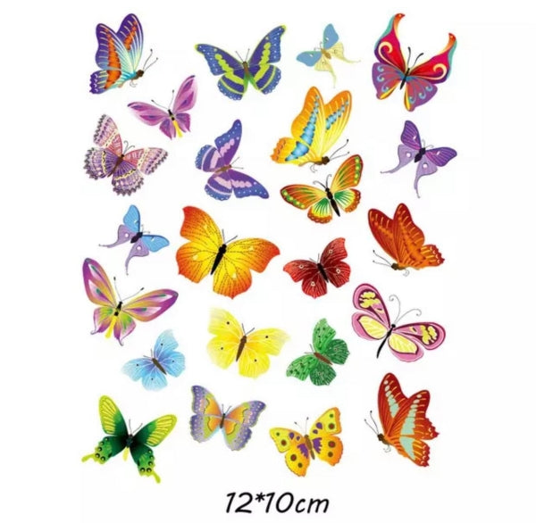 Bügelbilder set tolle Schmetterlinge