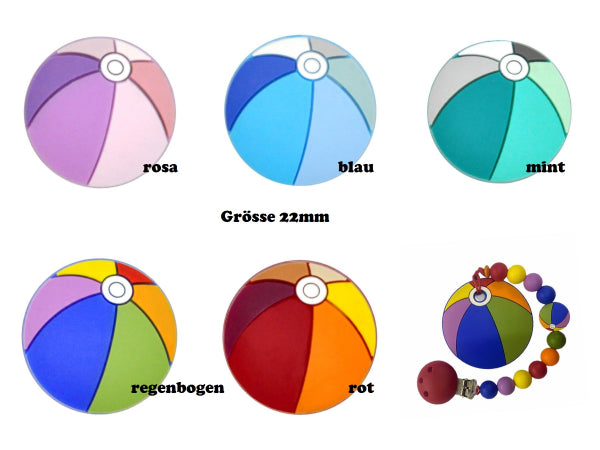 Motivperle Wasserball bunt
