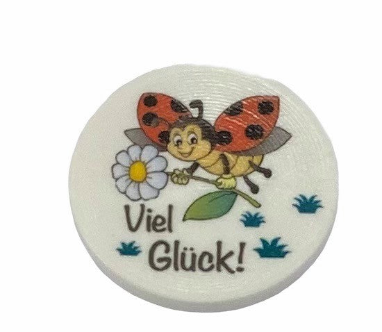 Wägelichips Glückskäfer viel Glück