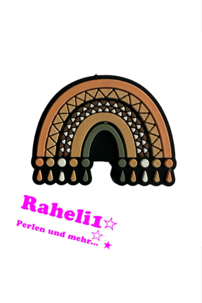 Motivperle Boho Regenbogen