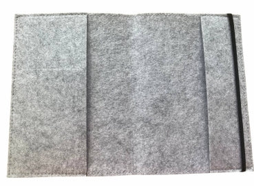 Gesundheitshefthülle zum beplotten hellgrau marmoriert