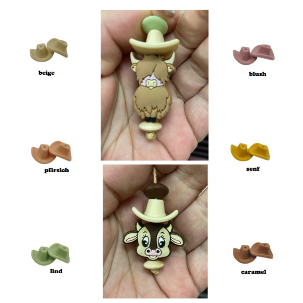 Motivperle Cowboyhut