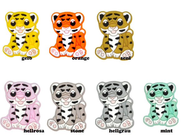 Motivperle Tiger in 7 Farben