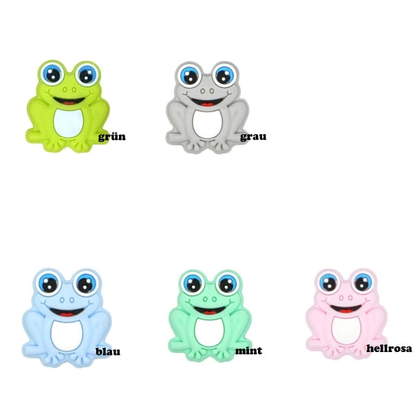 Motivperle buntes Fröschchen Frosch in 5 Farben