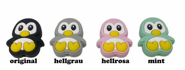 Motivperle Pinguin mit grossen Augen