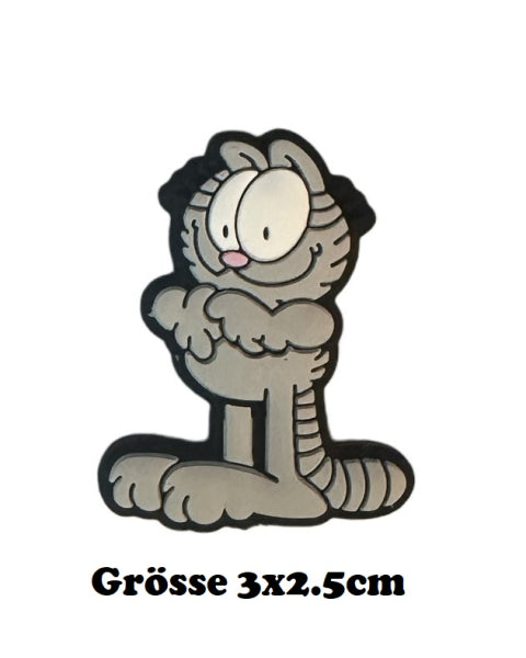 Motivperle graue Katze Comic