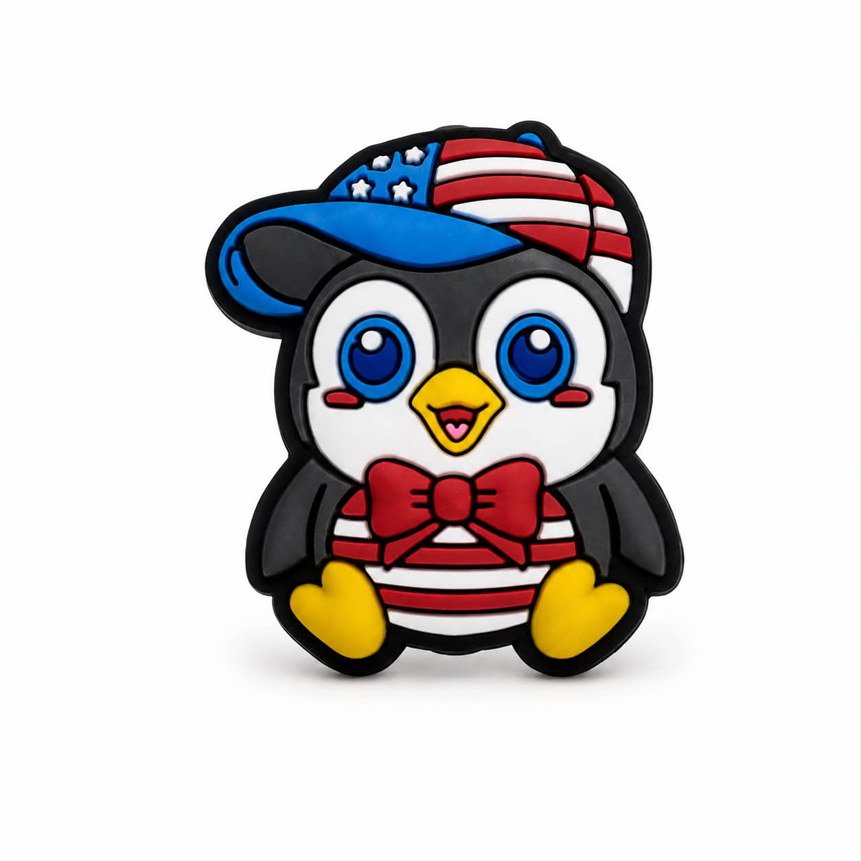 Motivperle Silikon lustiger Pinguin mit Mütze