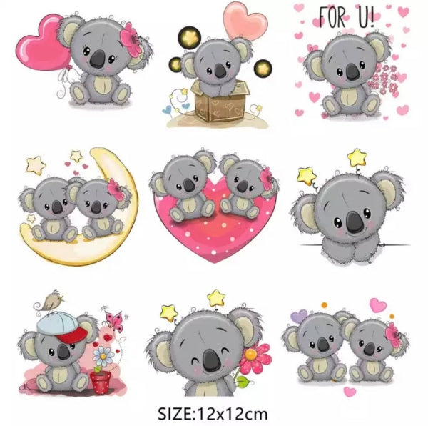 Bügelbilder set süsse Koalas
