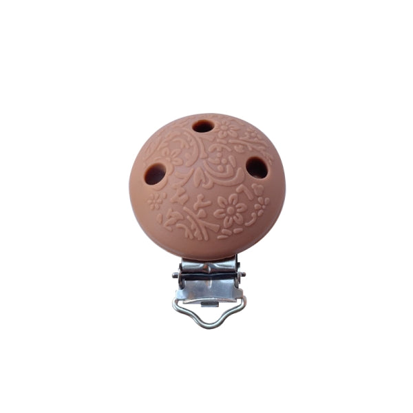 Clip aus Silikon mit simpley perfect mit Blumenmuster