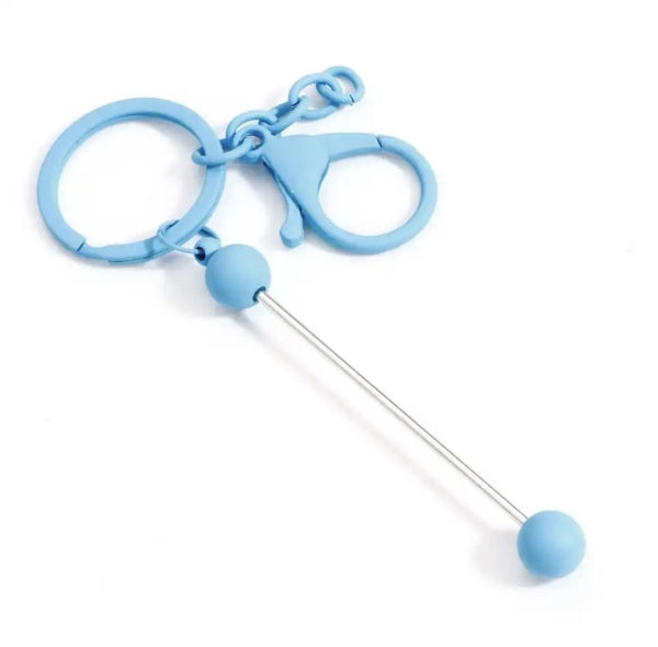 Beperlbarer Schlüsselanhänger blau