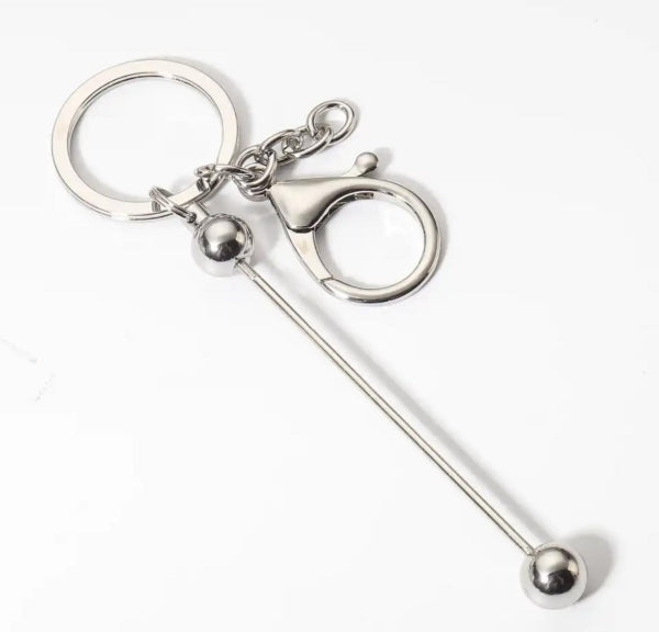 Beperlbarer Schlüsselanhänger silber