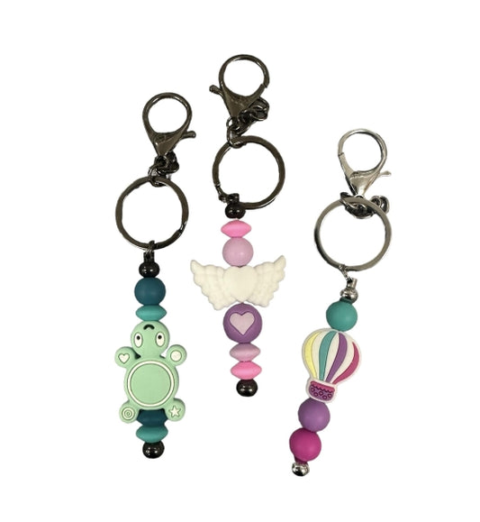 Beperlbarer Schlüsselanhänger rosa