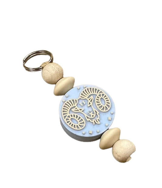 Sternzeichen Fische Motivperle auch ideal für Kugelschreiber und Schlüsselanhänger rosa