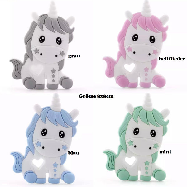 Anhänger mehrfarbig Happy Einhorn