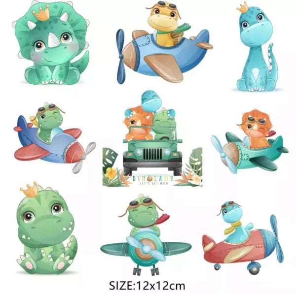 Bügelbilder set süsse Dinos