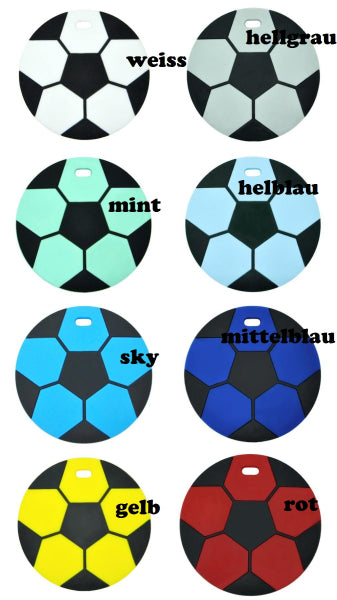 Anhänger mehrfarbig Fussball in 8 Farben