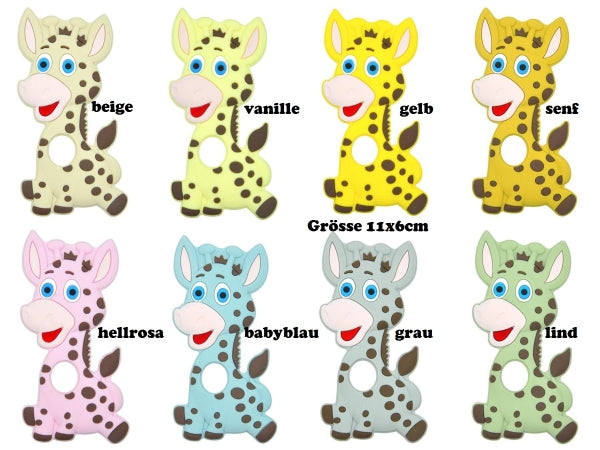 Anhänger mehrfarbig Giraffe
