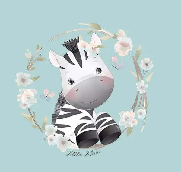 grosser XL Zebra zum Aufbügeln 15x13cm
