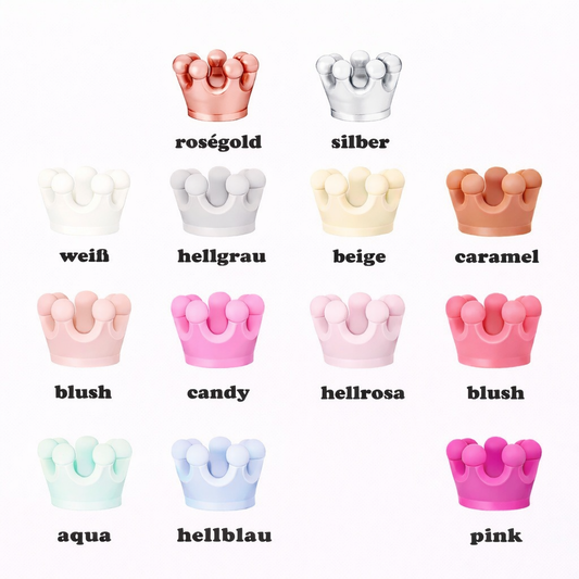 3D Minikrone Silikon Zwischenperle