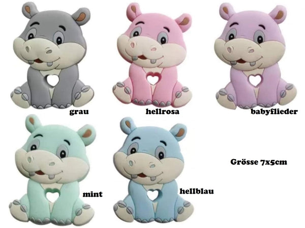 Anhänger mehrfarbig süssestes Nielpferd Hippo