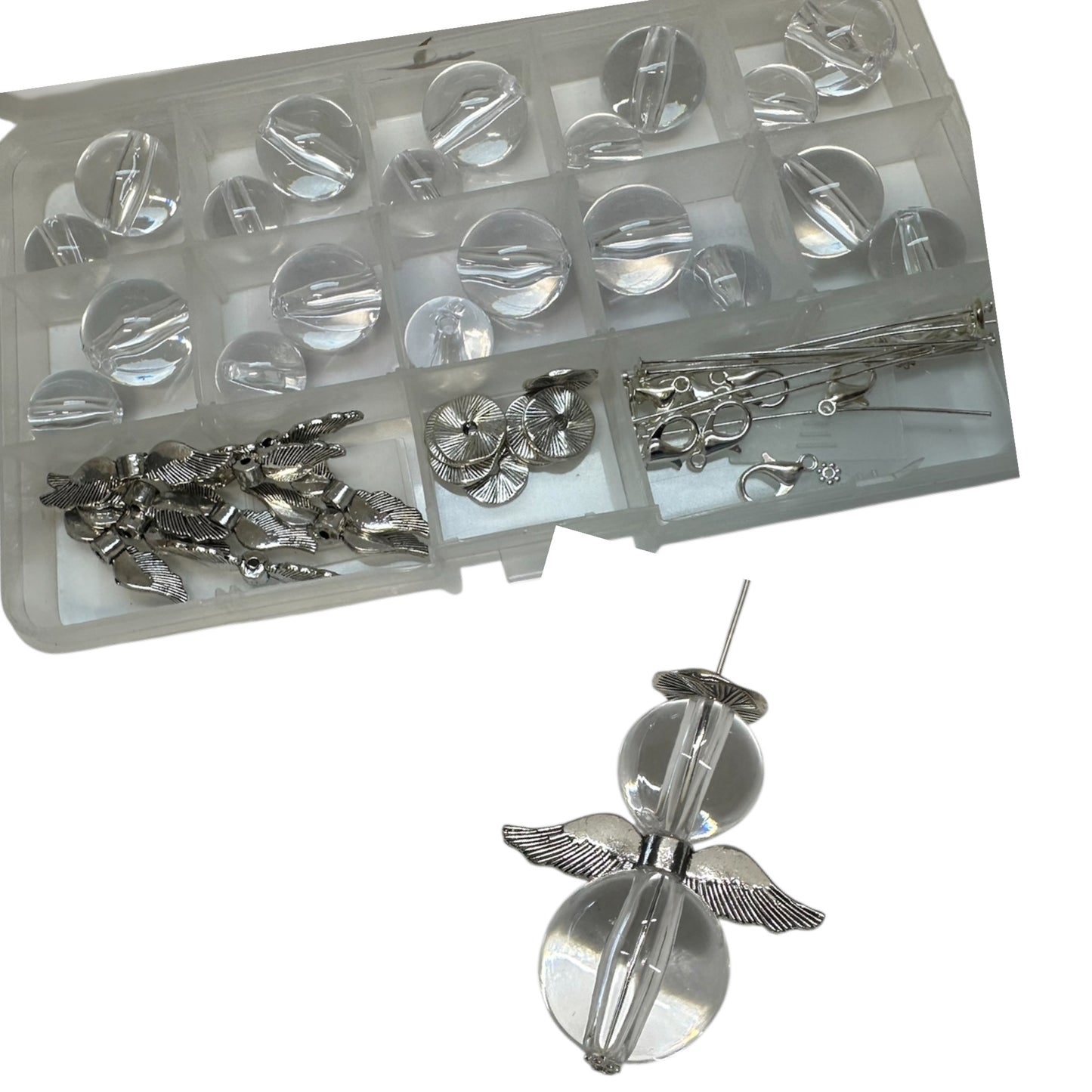10 Acryl Engeli gross transparent (D5)