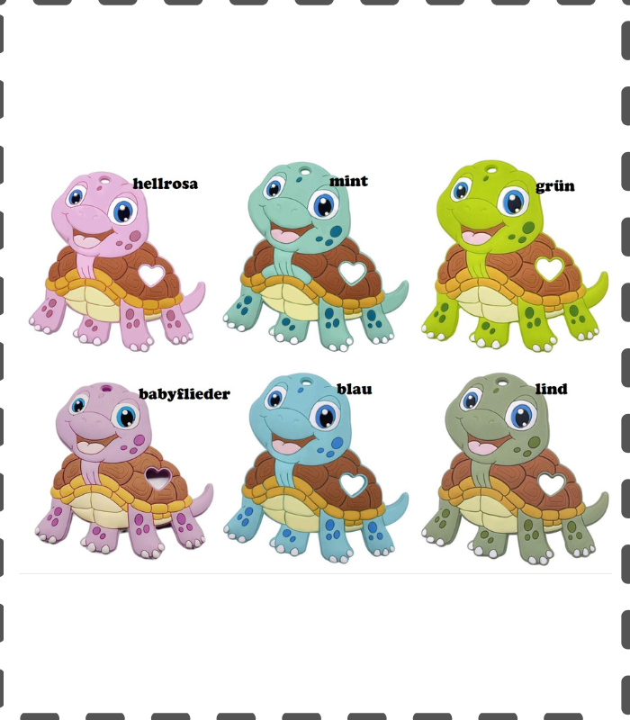 Anhänger mehrfarbig fröhliche Schildkröte Turtle