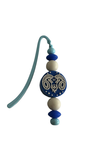 Buchzeichen fein blau