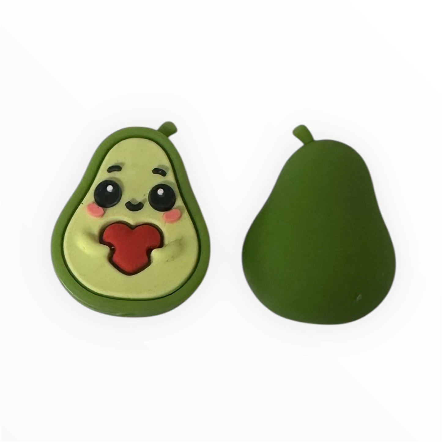 3D Motivperle Silikon Avocado