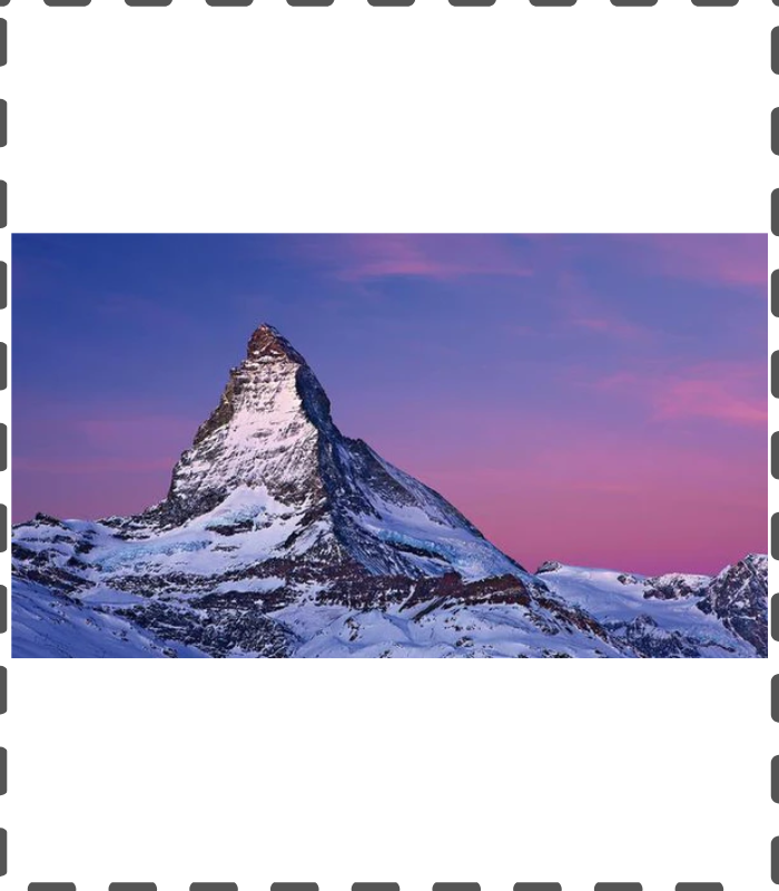 Diamond Painting Matterhorn lila eckig 30x40cm