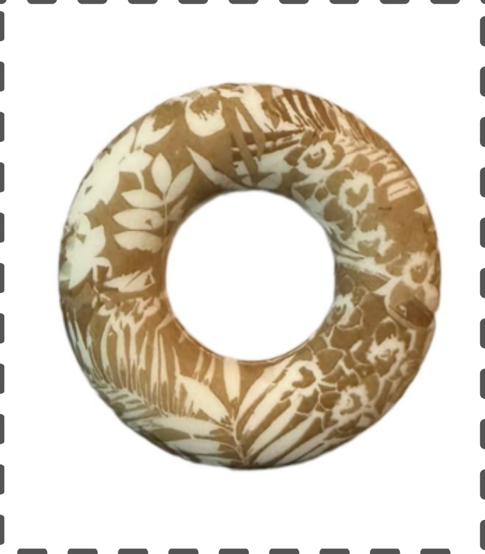 Donut Specialedition Blumen caramel/weiss