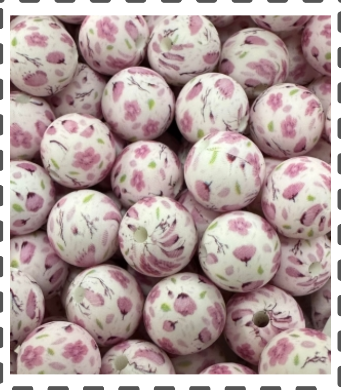 Silikonperlen 15mm Blossum