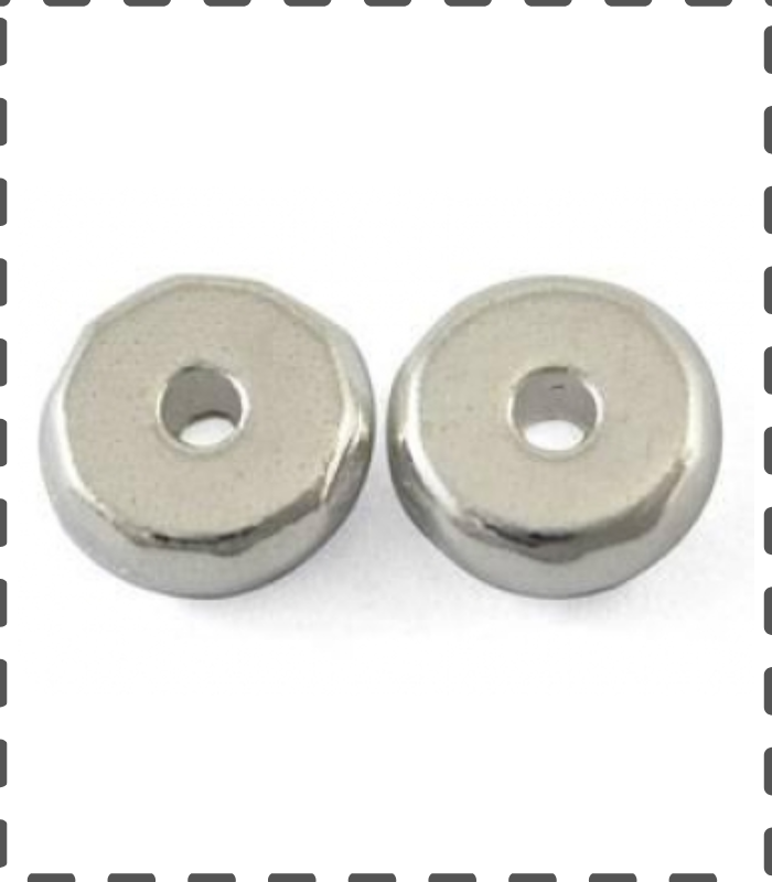 10 Rondellen Zwischenperlen facettiert 8x3mm