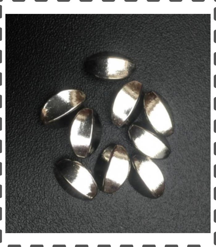 10 Zwischenperlen gedreht 12x8mm
