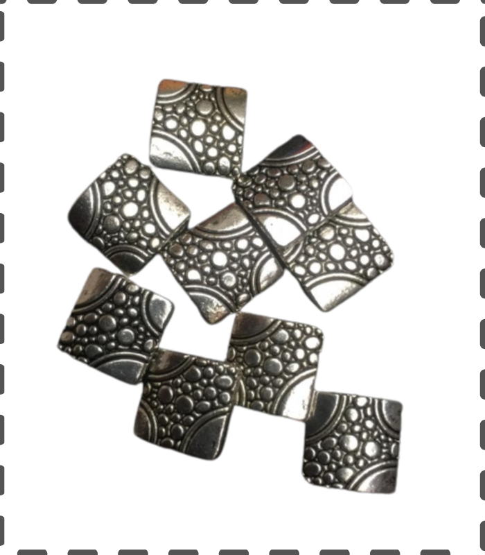 10 Quadrat mit Punkten 12mm