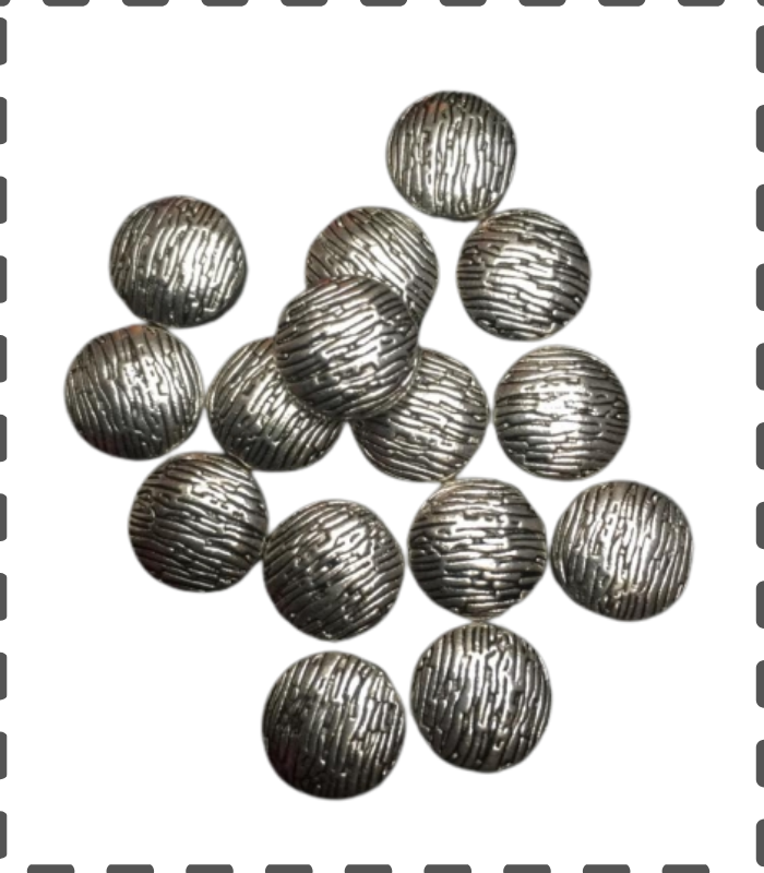 10 Buttonperlen Streifen 10mm