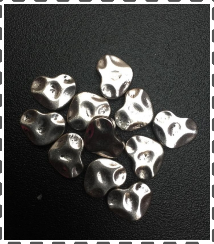 10 Herzli gehämmert 12mm