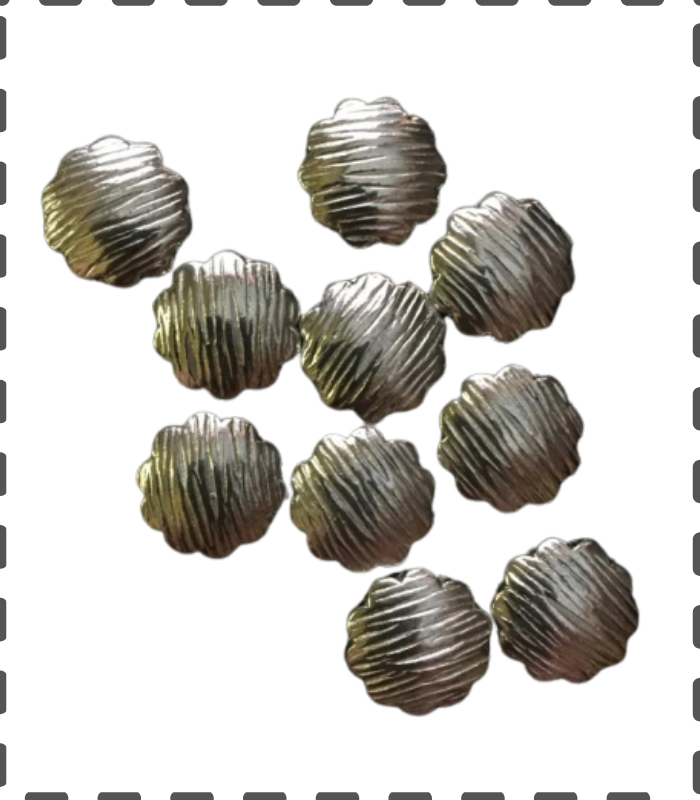 10 Blume 15mm mordern massiv