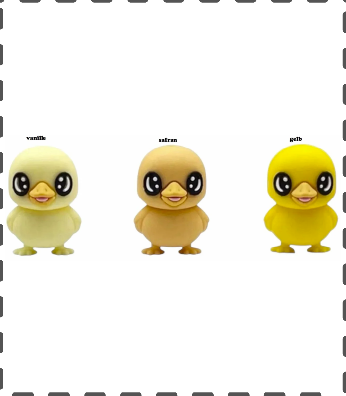 3D Motivperle Ente in 3 Farben