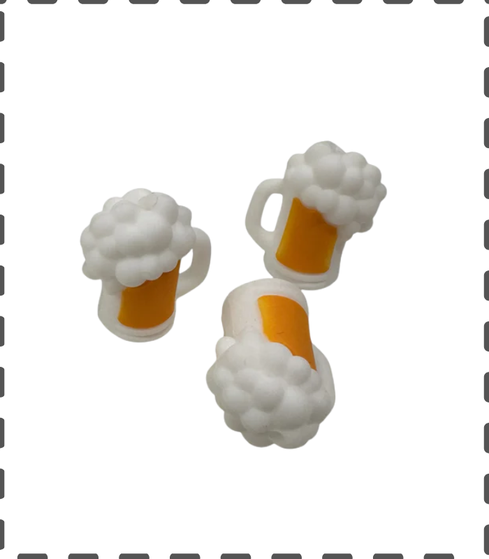Motivperle 3D Bierkrug super für ein Vatertagsgeschenk