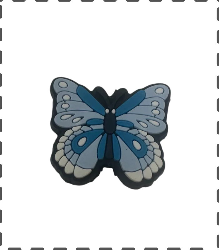 Motivperle Schmetterling blau