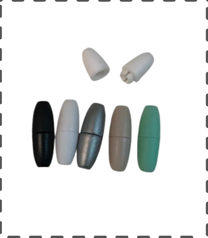 Sicherheitsverschluss Klickverschluss für Stillketten und weiss, silber, schwarz, beige, mint und rosa