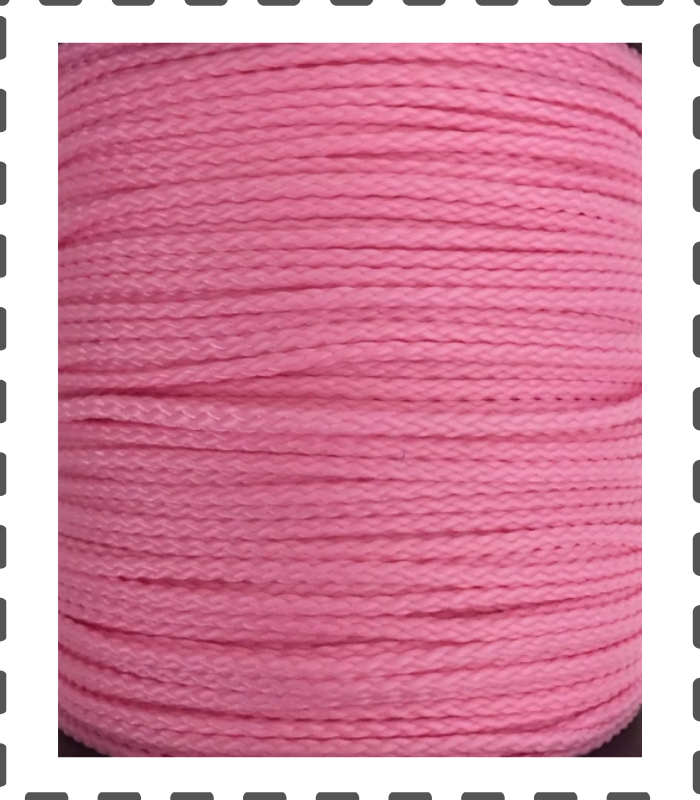 Fädelschnur 100 Meter PP Schnur 1,5mm rosa