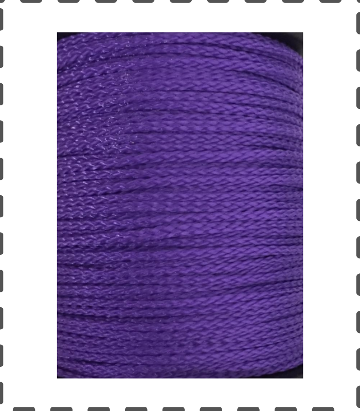 Fädelschnur 100 Meter PP Schnur 1,5mm blaulila