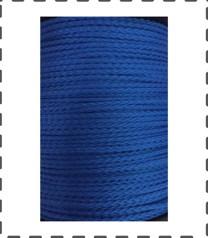 Fädelschnur 100 Meter PP Schnur 1,5mm mittelblau