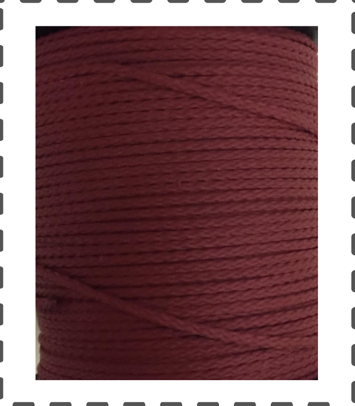 Fädelschnur 100 Meter PP Schnur 1,5mm bordeaux