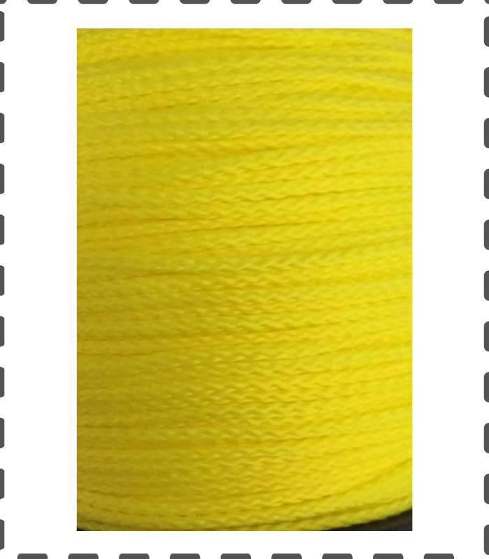 Fädelschnur 100 Meter PP Schnur 1,5mm gelb