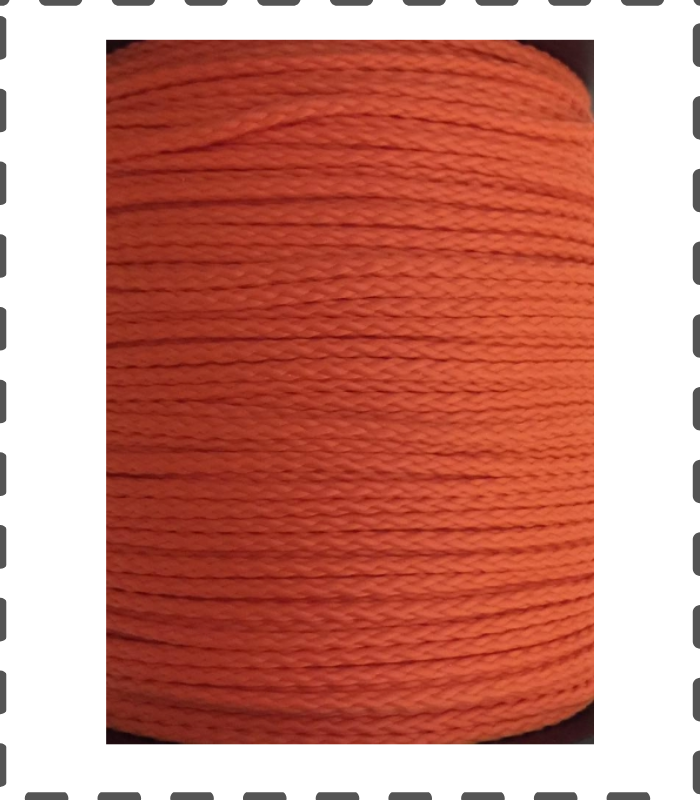Fädelschnur 100 Meter PP Schnur 1,5mm orange